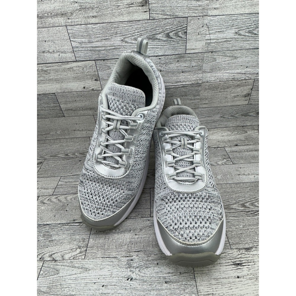 BioFit Orthofeet 982 Women's Size 10B Gray Knit‎ Comfort Walking Shoes Sneakers